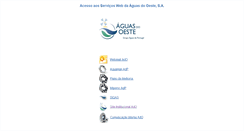 Desktop Screenshot of aguasdooeste.com