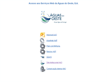 Tablet Screenshot of aguasdooeste.com